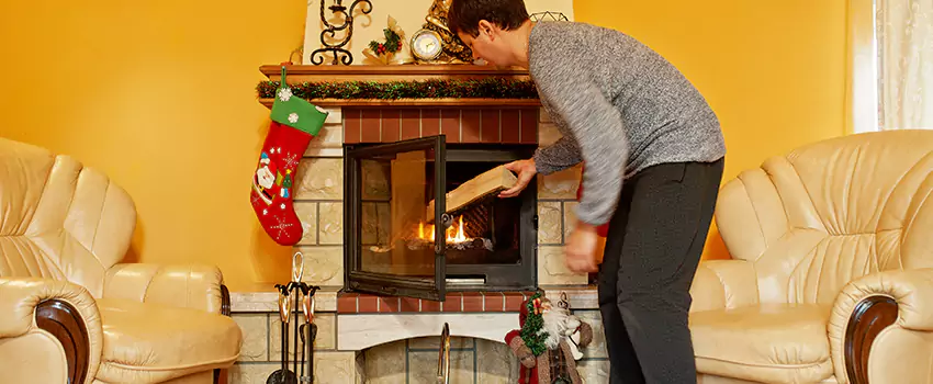 Rusted Metal Fireplace Restoration in Fort Hood, Texas